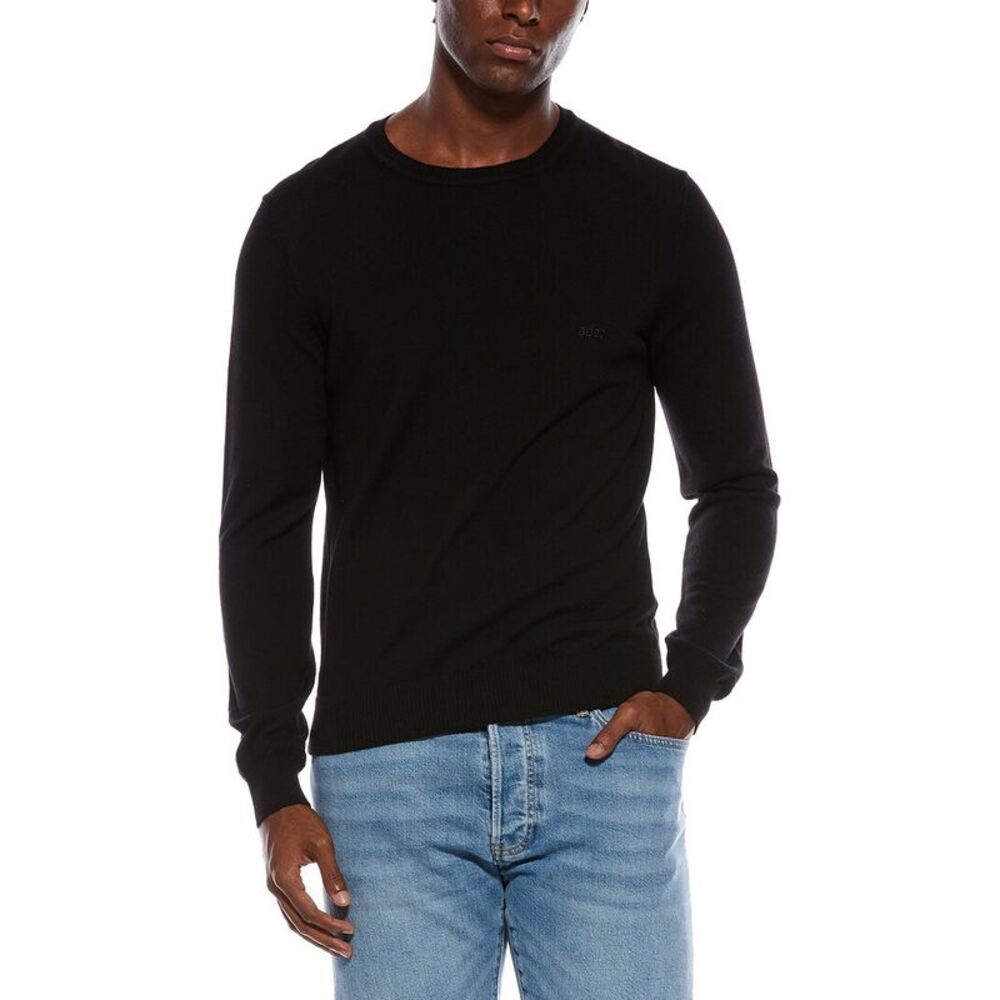 Boss Hugo Boss Mens Bagritte Wool Crewneck Sweater
